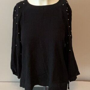 Beaded Sleeve Blouse